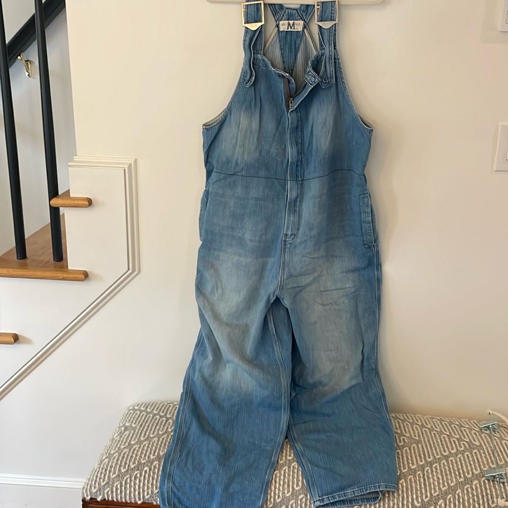Free people distressed Overalls